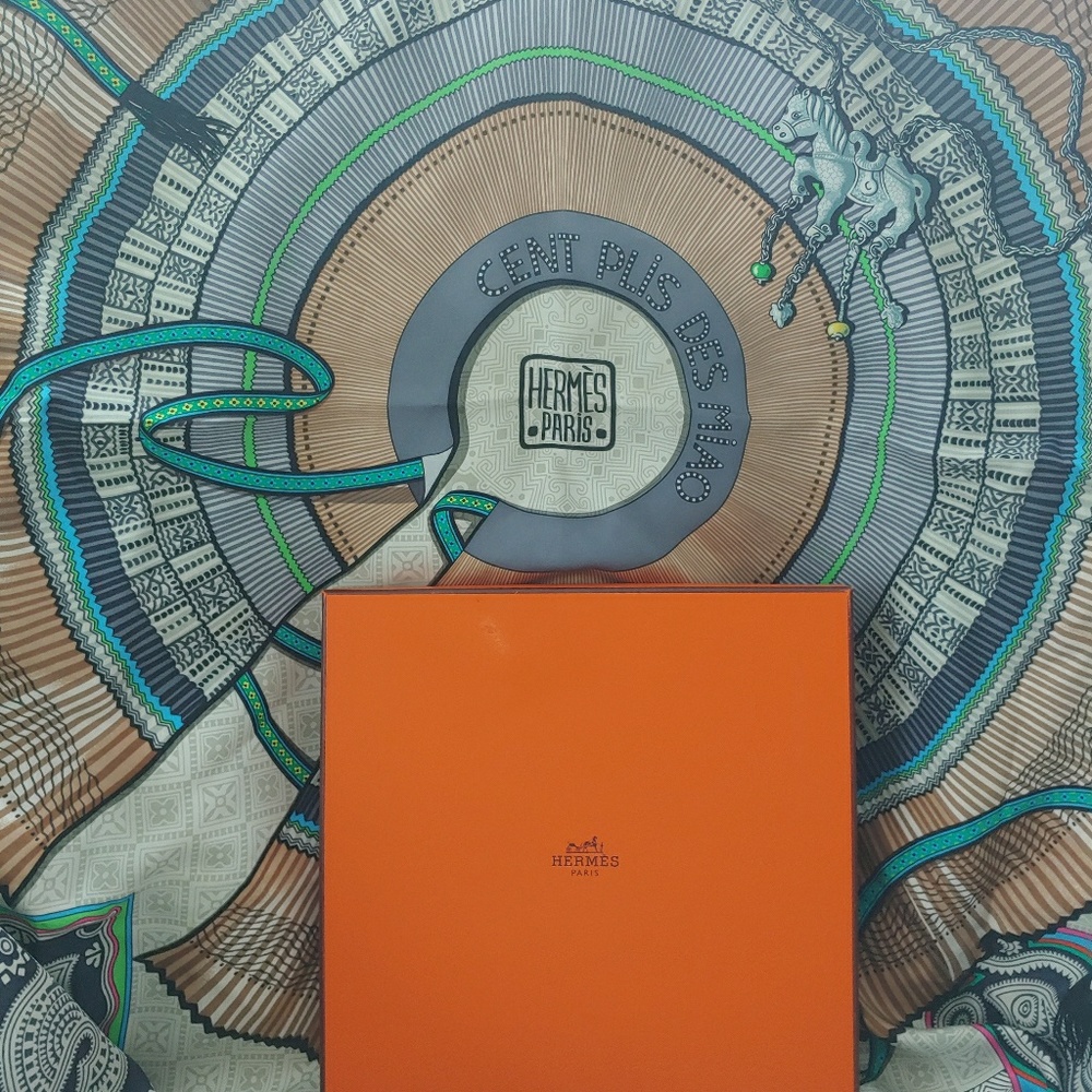 Authentic Hermès 100% Silk Scarf